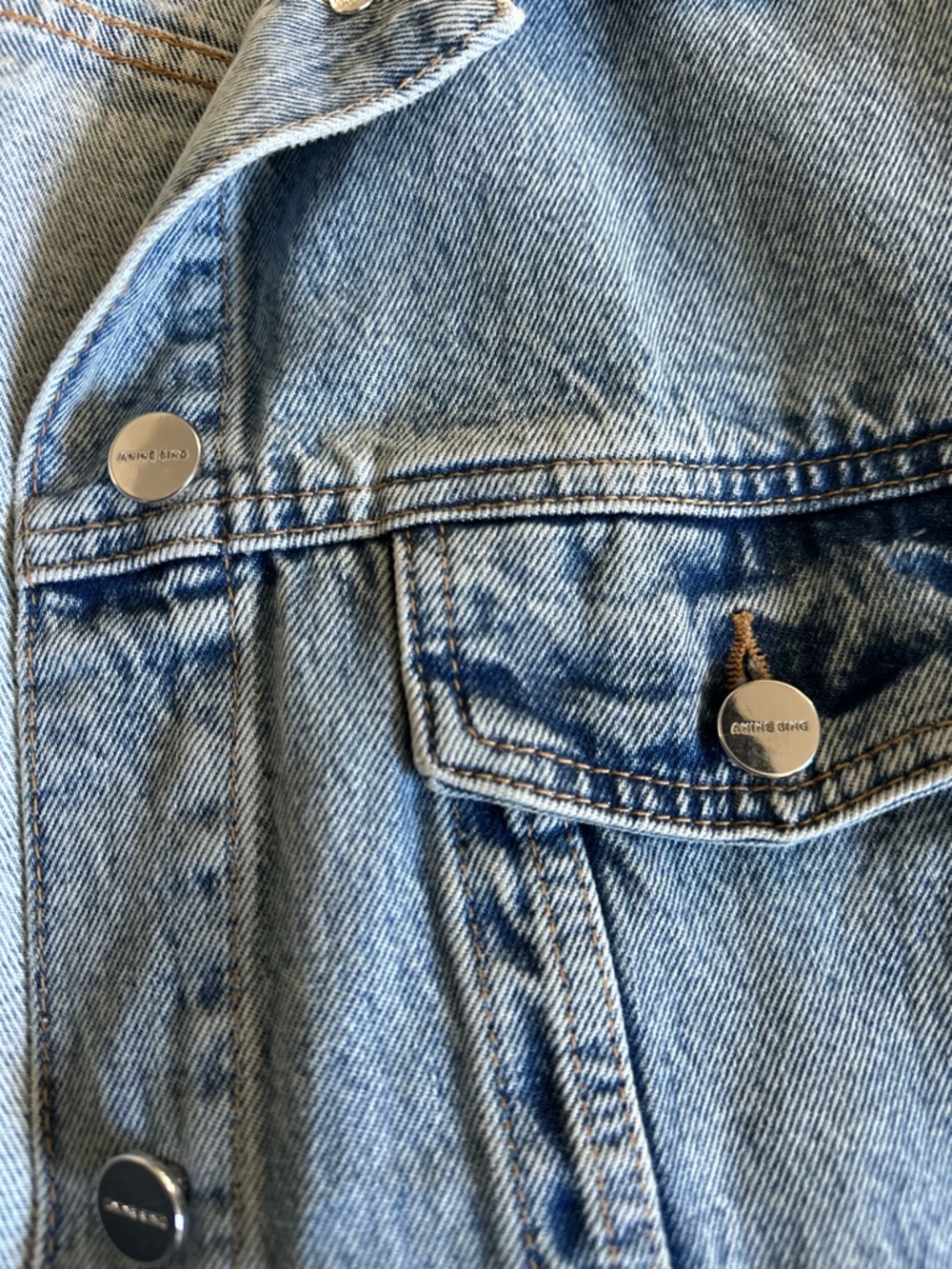 Anine Bing Rory Denim Jacket - Picture 2 of 3